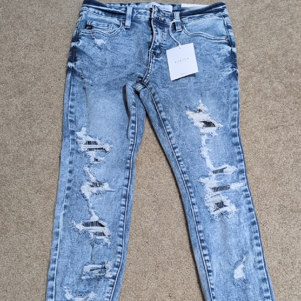 KanCan Light Blue Distressed Skinny Jeans